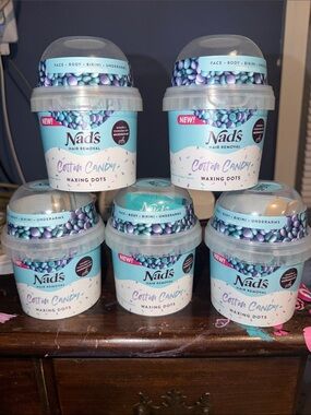 Nad's Cotton Candy Waxing Dots – Blue & Purple Hair Removal Dots